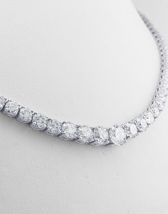 Fine Jewelry - 119 Stone Diamond Necklace