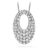 Hearts on Fire- Silk Pave Oval Necklace