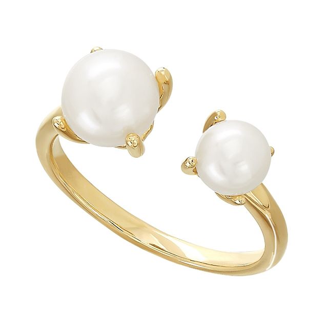 Honora 5 & 7 mm Pearl Open Cuff Ring